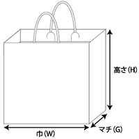 紙袋のサイズ