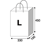 海外生産紙袋　Lサイズ