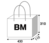 海外生産紙袋　BMサイズ