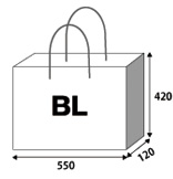 短納期プラン紙袋(国内生産)・手提げ袋 BLJサイズ