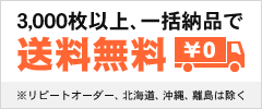 オリジナル紙袋・手提げ袋・不織布　3,000枚以上、一括納品で送料無料 ※リピートオーダー、北海道、沖縄、離島は除く