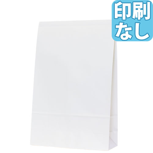 宅配紙袋 テープ付き 白 Mサイズ シルク印刷