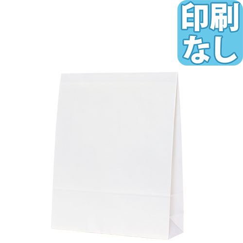 宅配紙袋 テープ付き 白 Sサイズ シルク印刷