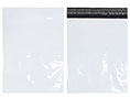 宅配袋（透け防止／テープ付）平袋Lサイズ　白　LDPE：幅300x高さ360mm　ベロ50mm