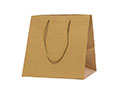 マチ広クラフトバッグ　厚手S：用紙がやや厚めのマチが広い紙袋