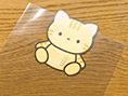 ポリバッグ 両面透明 A6 透け感参考