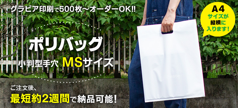 ポリバッグ　乳白　MS