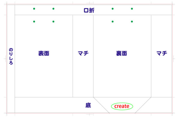 紙袋の展開図１