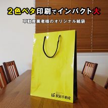 オリジナル紙袋　2色ベタ印刷