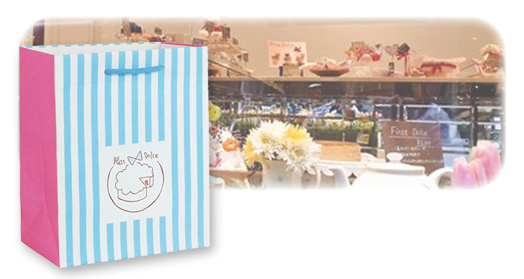 洋菓子店、パティスリーのオリジナル紙袋の製作事例