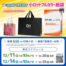 小ロットフルカラー紙袋 最短7営業日〜出荷