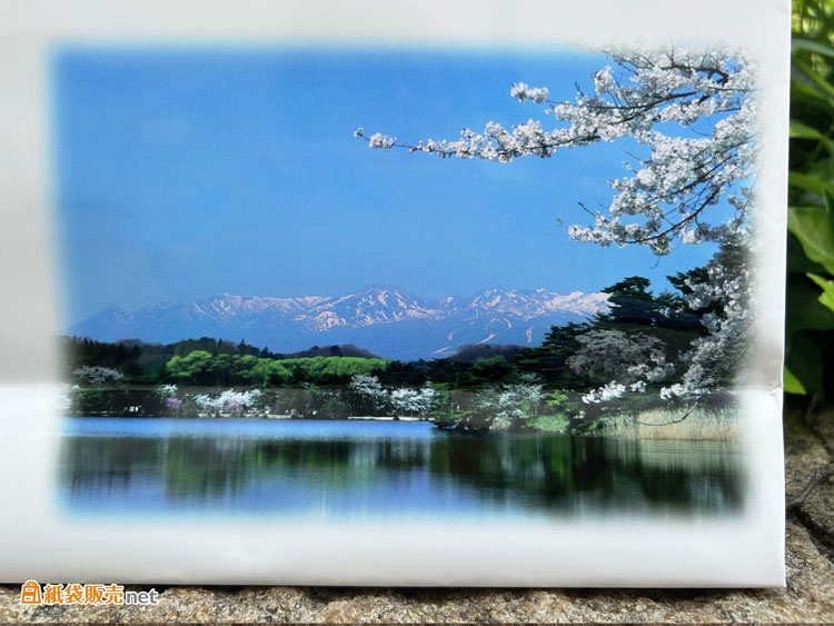 写真が印刷された小ロットで作れるオリジナル紙袋