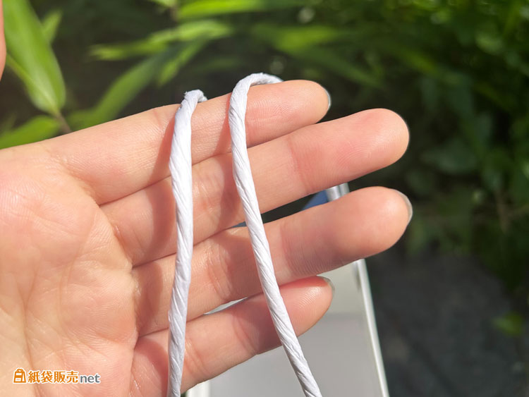 紙袋のハンドルは和風にあう自立する紙紐
