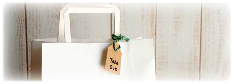 オーダーメイドのテイクアウト紙袋イメージ