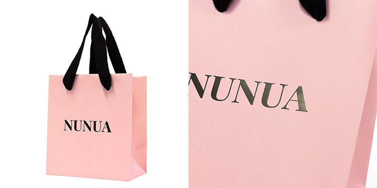 艶消し黒箔のオリジナル紙袋