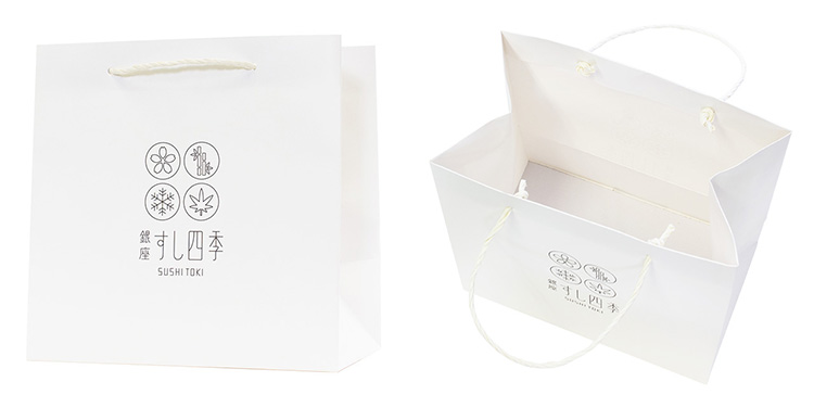 寿司折用のオリジナル紙袋