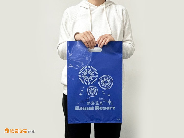 観光シーンに最適なオリジナルサイズのポリ袋