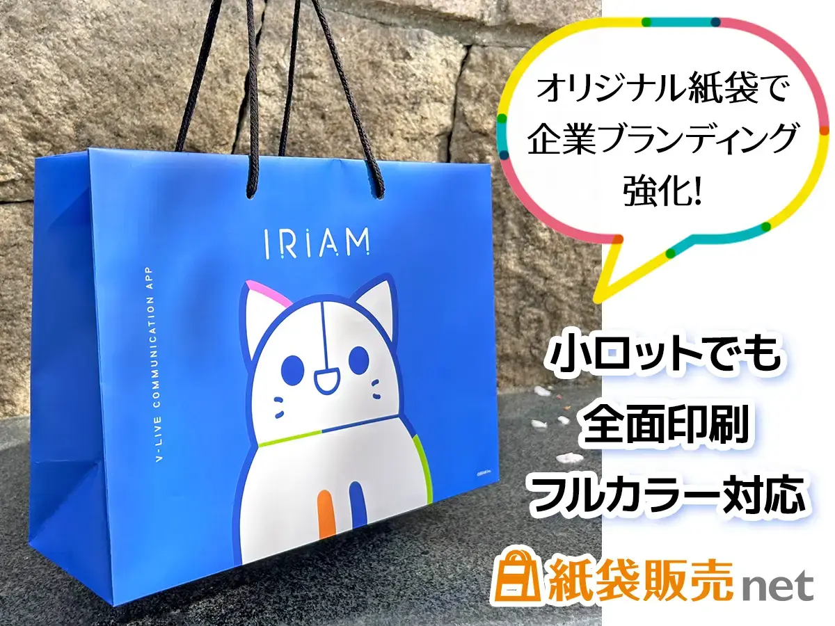 オリジナル紙袋で企業ブランディング強化！小ロットでも全面印刷フルカラー対応